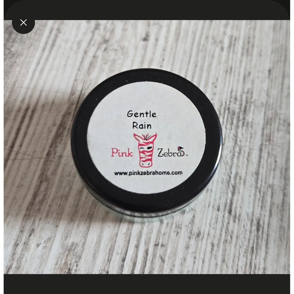 Pink Zebra Gentle Rain Sprinkles Partial Jar 1 1/8 oz with Container Wax Melts